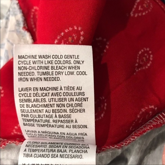 NEW Style & Co Plus Size Blouse Patchwork Top Short Sleeve Women’s Plus 3X - Picture 6 of 7